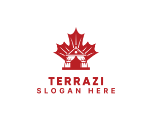 Red Canadian Gazeebo logo design