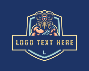 Gamer - Greek God Titan Gaming logo design