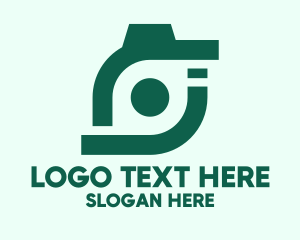 Photograph - Abstract Green Camera logo design