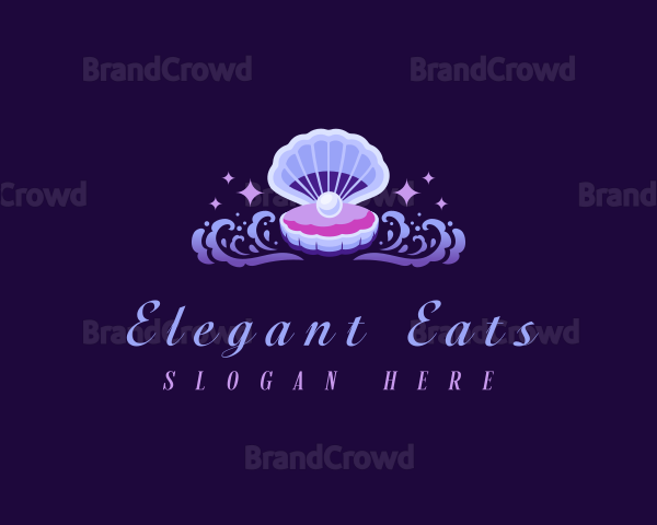 Ocean Pearl Clam Logo