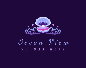 Ocean Pearl Clam logo design