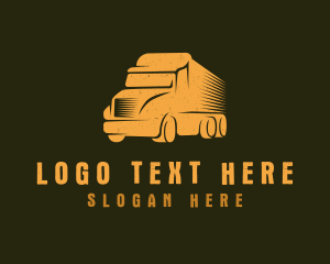 Courier - Commercial Truck Business logo design