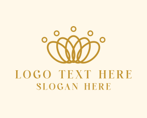 Elegant Ring Crown logo design
