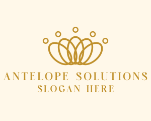 Elegant Ring Crown logo design