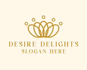 Elegant Ring Crown logo design