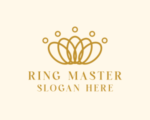 Elegant Ring Crown logo design