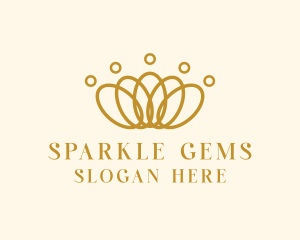 Earrings - Elegant Ring Crown logo design