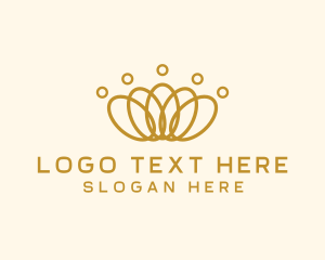 Elegant Ring Crown logo design