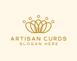 Elegant Ring Crown logo design