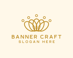 Elegant Ring Crown logo design