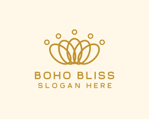 Elegant Ring Crown logo design