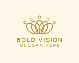 Elegant Ring Crown logo design