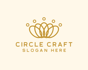 Elegant Ring Crown logo design