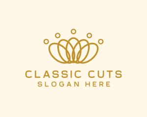 Elegant Ring Crown logo design