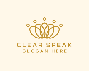 Elegant Ring Crown logo design