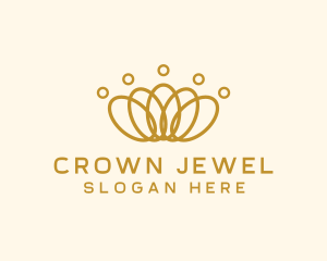 Elegant Ring Crown logo design