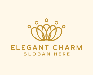 Elegant Ring Crown logo design