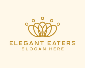 Elegant Ring Crown logo design