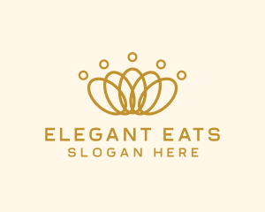 Elegant Ring Crown logo design