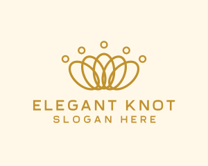 Elegant Ring Crown logo design