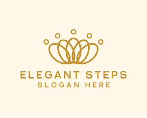 Elegant Ring Crown logo design