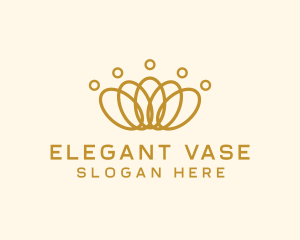 Elegant Ring Crown logo design