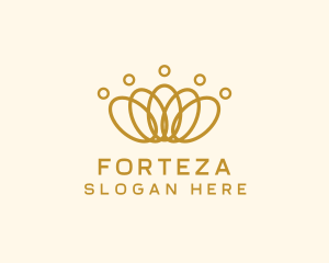 Elegant Ring Crown logo design