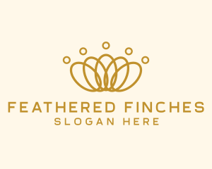 Elegant Ring Crown logo design