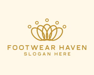 Elegant Ring Crown logo design