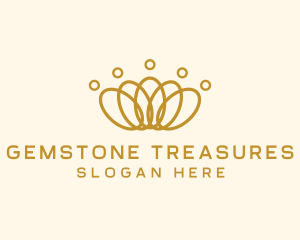 Elegant Ring Crown logo design