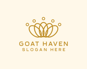 Elegant Ring Crown logo design