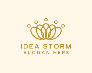 Elegant Ring Crown logo design