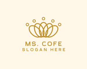 Elegant Ring Crown logo design