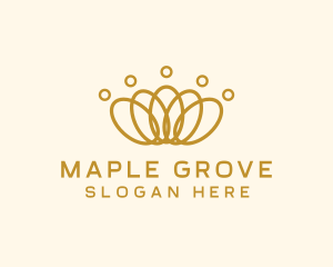 Elegant Ring Crown logo design