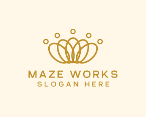 Elegant Ring Crown logo design