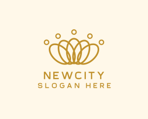 Elegant Ring Crown logo design