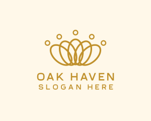 Elegant Ring Crown logo design