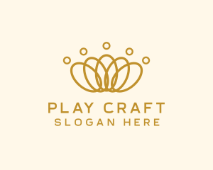 Elegant Ring Crown logo design