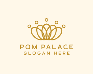 Elegant Ring Crown logo design