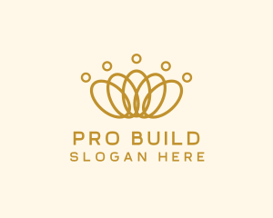 Elegant Ring Crown logo design