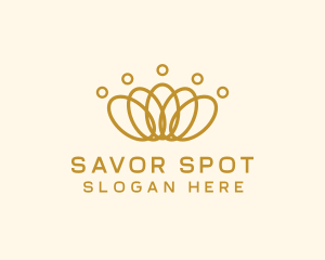 Elegant Ring Crown logo design