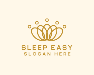 Elegant Ring Crown logo design