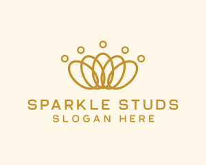 Elegant Ring Crown logo design