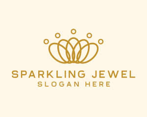 Elegant Ring Crown logo design