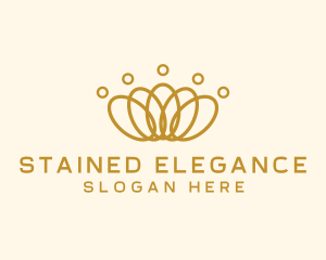 Elegant Ring Crown logo design