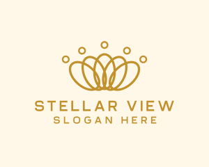 Elegant Ring Crown logo design