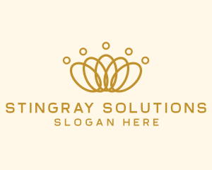 Elegant Ring Crown logo design