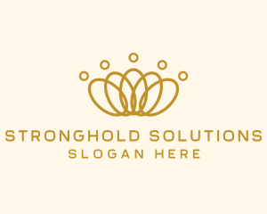 Elegant Ring Crown logo design