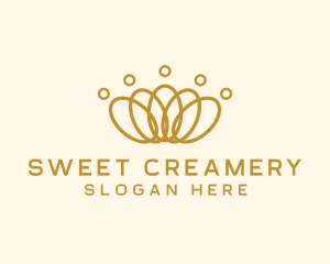 Elegant Ring Crown logo design