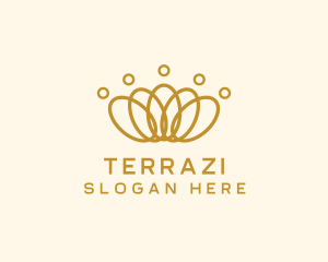 Elegant Ring Crown logo design